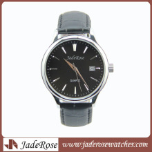 Gentleman Classic Stainless Steel Watch Genuine Leather